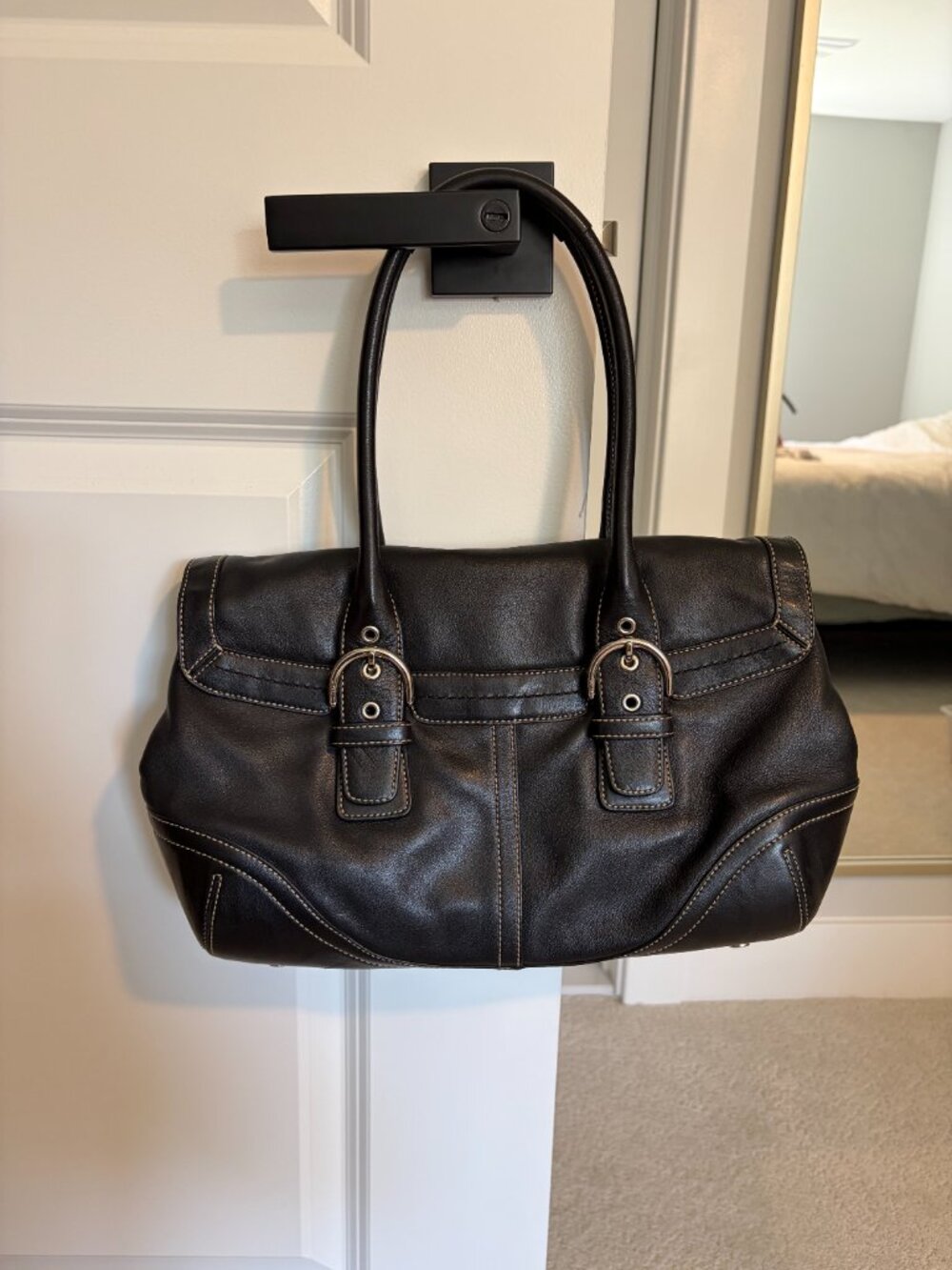 Vintage Coach Black Shoulder Bag - Picture 2 of 4